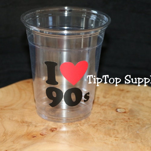 I Love the 90s Party Cups 90s Party Cups 90s Birthday - Etsy