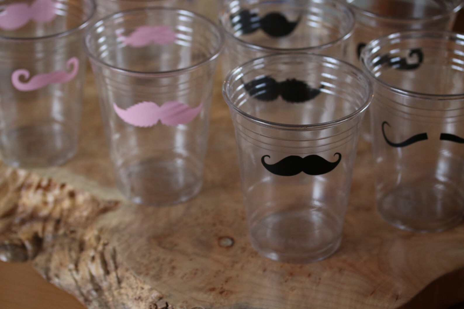 24 Mustache Cup With 5 Mustache Designs or 20 Vinyl Etsy