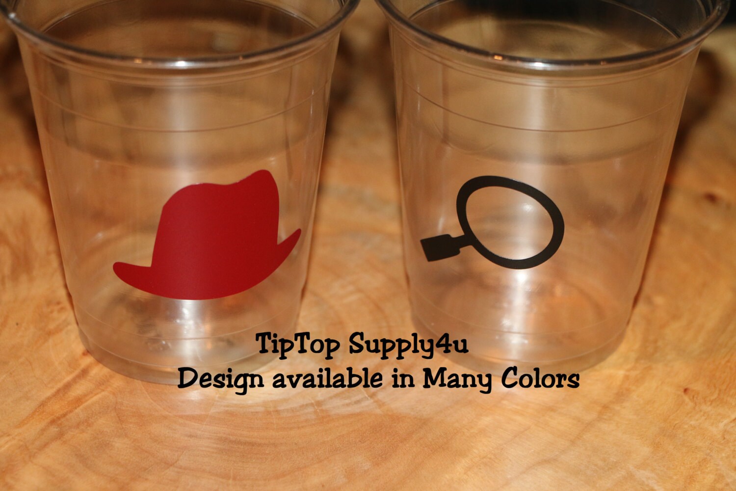 24 Birthday Spy Detective Clue Clear Disposable Cup Cups. Etsy