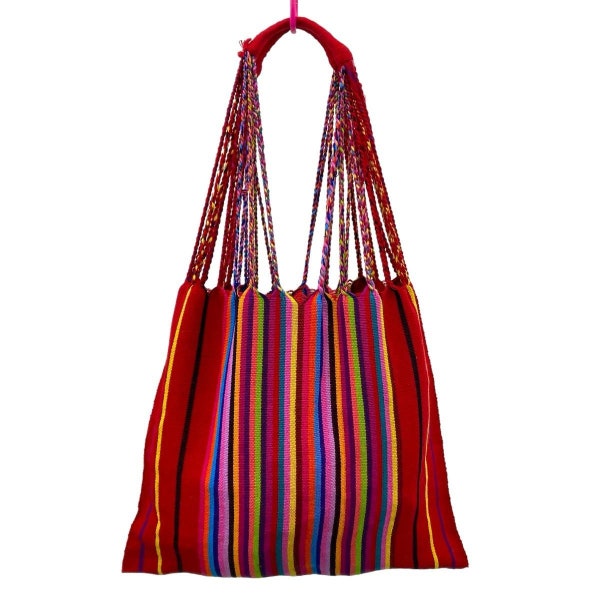 Bolsa Morral de Telar de Cintura Artesanal Mexicano