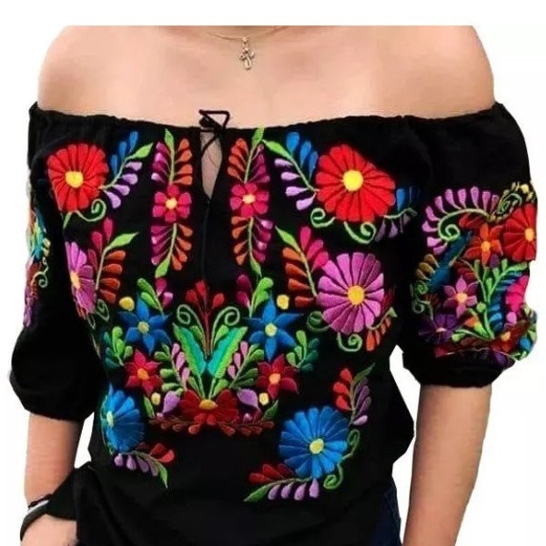 Mexican Blouse with Typical Embroidery model Ivon