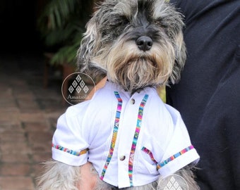 Guayabera Mexicana para Perro modelo LineasYucateca