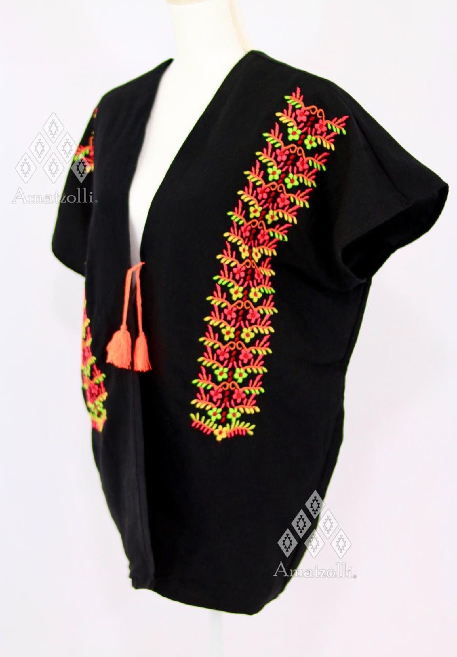 Mexican Vest With Typical Relief Model Etsy