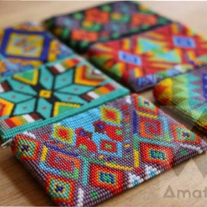 Mexikanische Handwerk junge Brieftasche von Chaquira