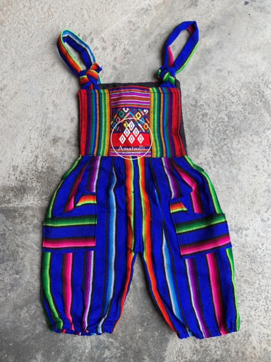 Unisex Mexican Artisan Mono Overalls for Baby Etsy