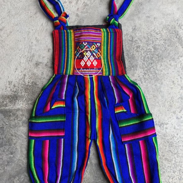 Unisex Mexican Artisan Mono Overalls for Baby