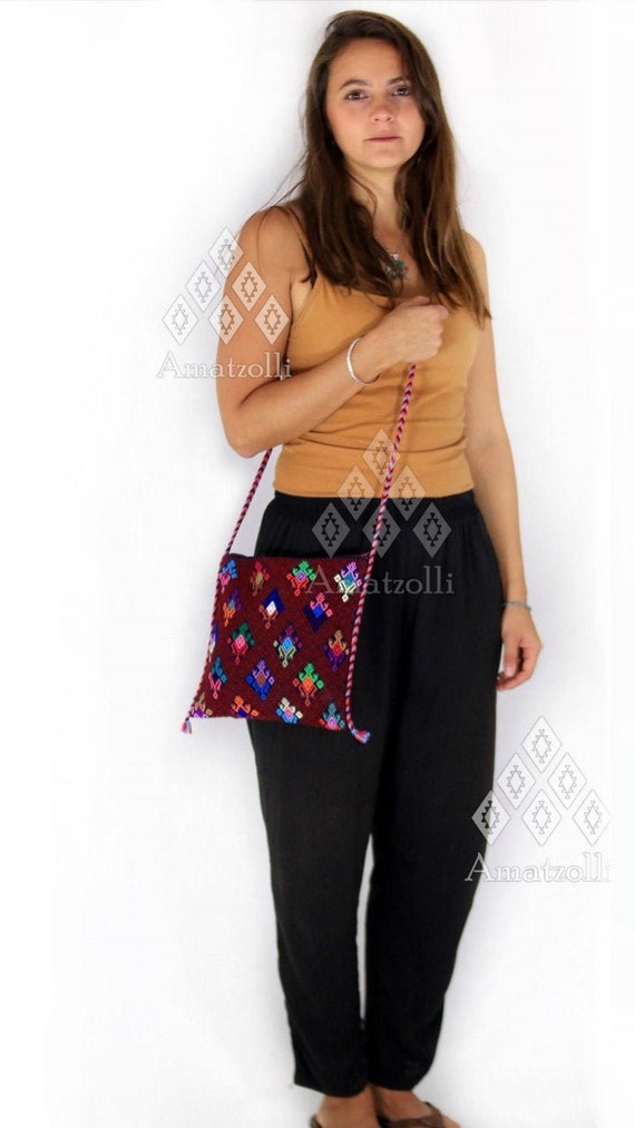 Bolsa Morral Artesanal Mexicano Bordado Y Hecho A Mano | Etsy México