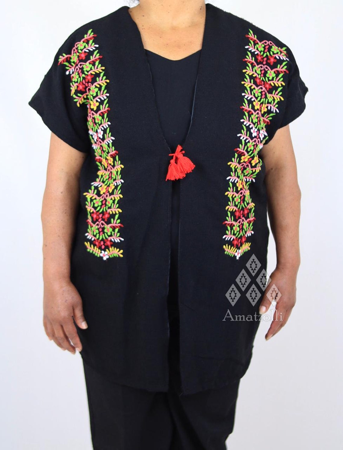 Mexican Vest With Typical Relief Model Etsy