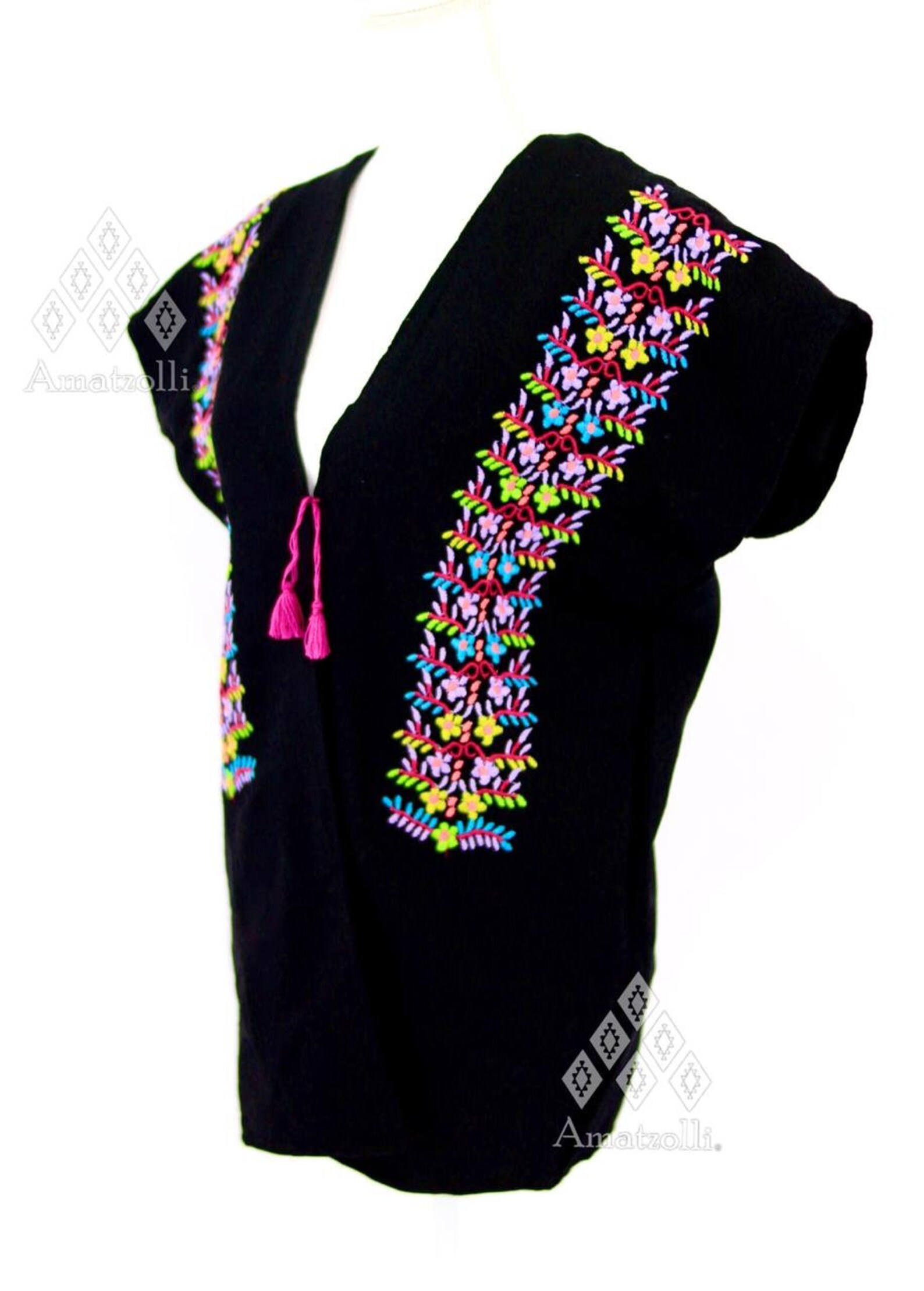 Mexican Vest With Typical Relief Model Etsy