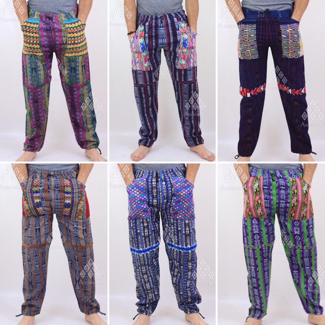 Mexican Handmade Pants Hippie Model Etsy