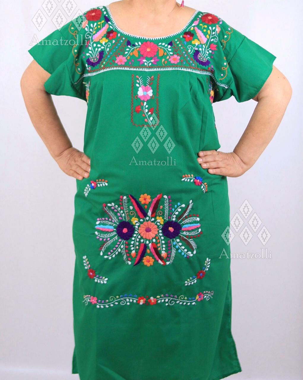 Typical Mexican Long Dress of White 