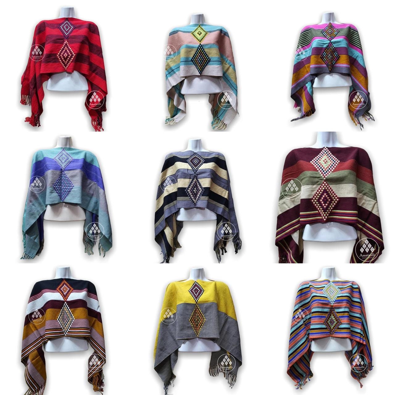 Poncho Jorongo Zarape Unisex Mexican Mod. Rhombus - Etsy Poncho Jorongo Zarape Unisex Mexican Mod. Rhombus - Etsy