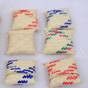 LOTE DE 12 Mini-Joyeros Tarjeteros de Palma Mexicanos
