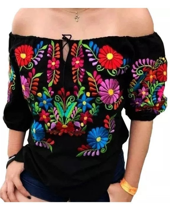 mil millones Aturdir Leeds Blusas mexicanas - Etsy España