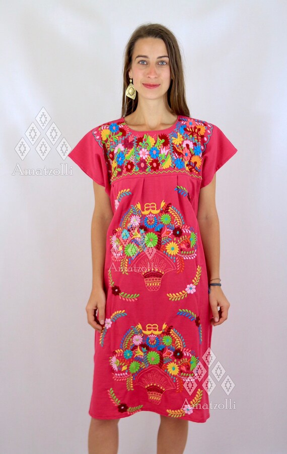 Short Mexican Dress Mod. Gloria - Etsy 