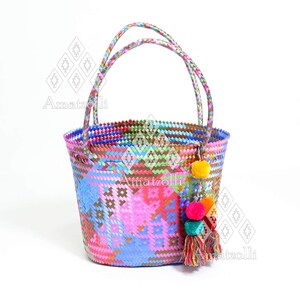 Mexican Handmade Plastic Woven Bag