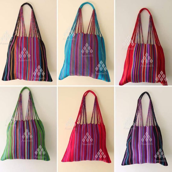 Mexican Handmade Waist Loom Morral Bag -