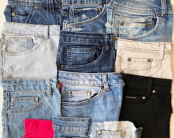 Bolsillos de jeans recuperados: Retales de tela vaquera para manualidades de costura