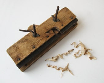 Wood Planer Tool Antique Vintage Old wood tools Wood working tool Loft decor Gift for dad