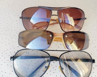 Vintage Trend Shades Stylish Men Sunglasses with metal frame Woman Black Sunglasses
