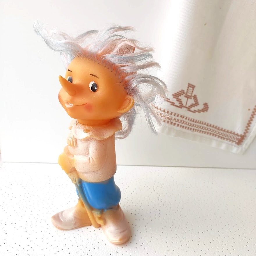 Rubber Toy Pinocchio - Etsy