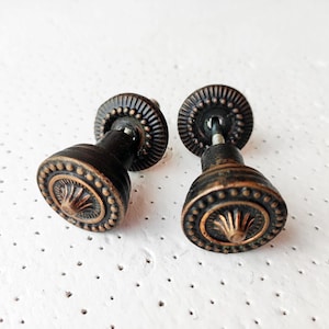 Vintage Bronze Cabinet Knobs - Soviet Era, Set of 2