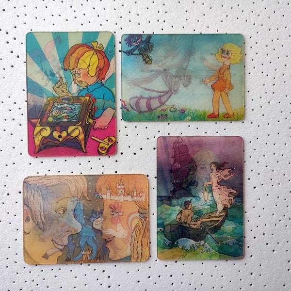 Soviet vintage 3D pocket calendar animated cartoons