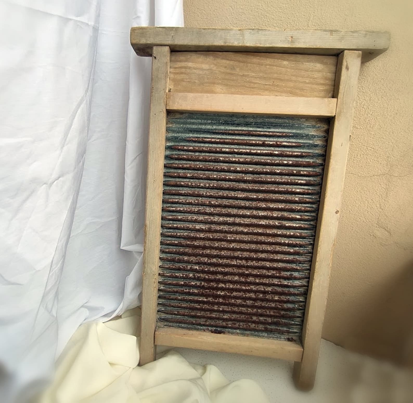 Big Wash Board, Vintage Laundry Scrub Board, Farmhouse Decor, Rustic