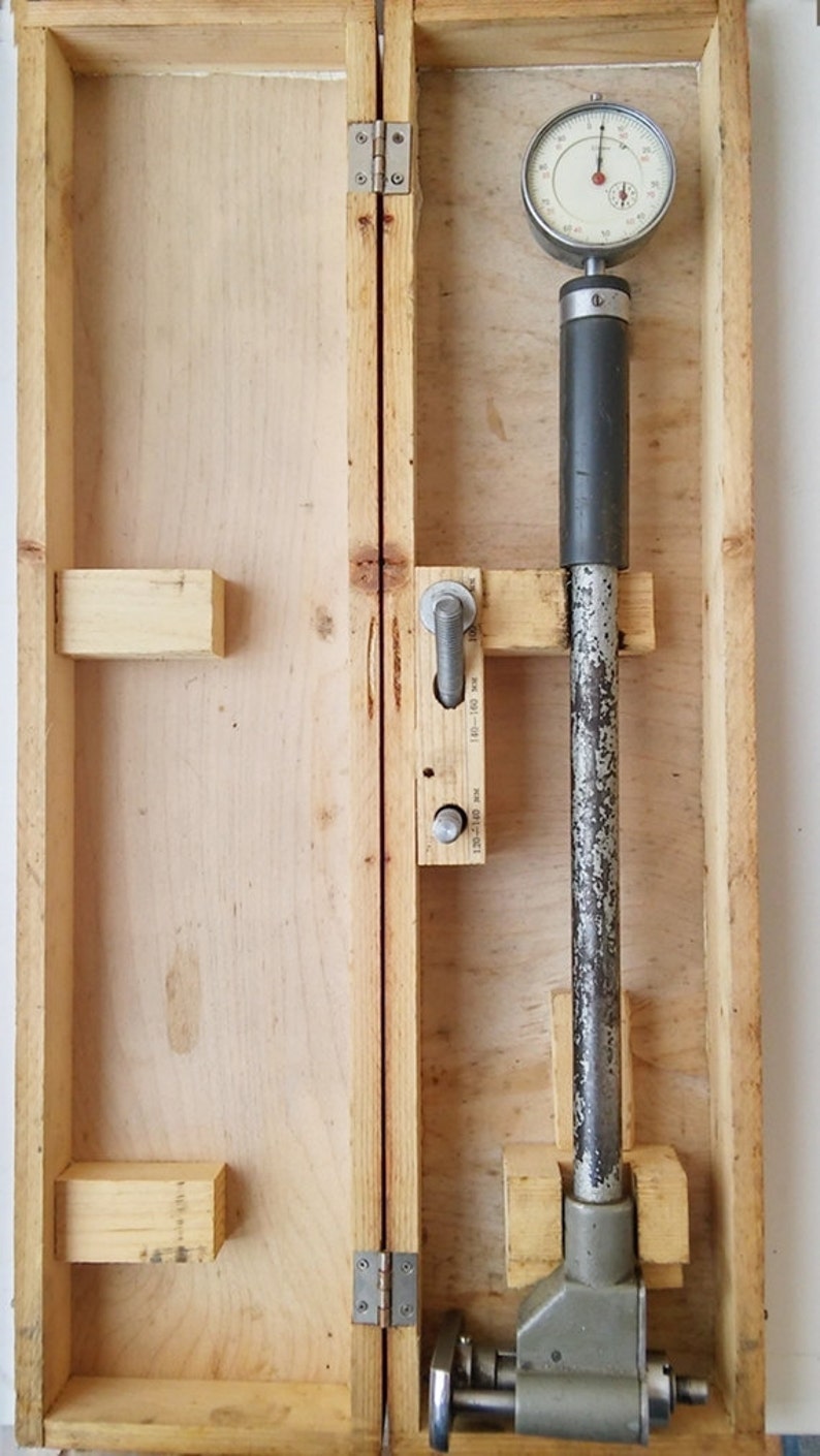 Industrial Micrometer DialType Gauge Kit in wooden box Etsy