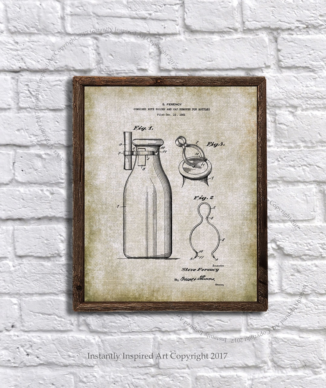 Vintage Milk Bottle Farmhouse Decor Wall Art Printable JPG Etsy