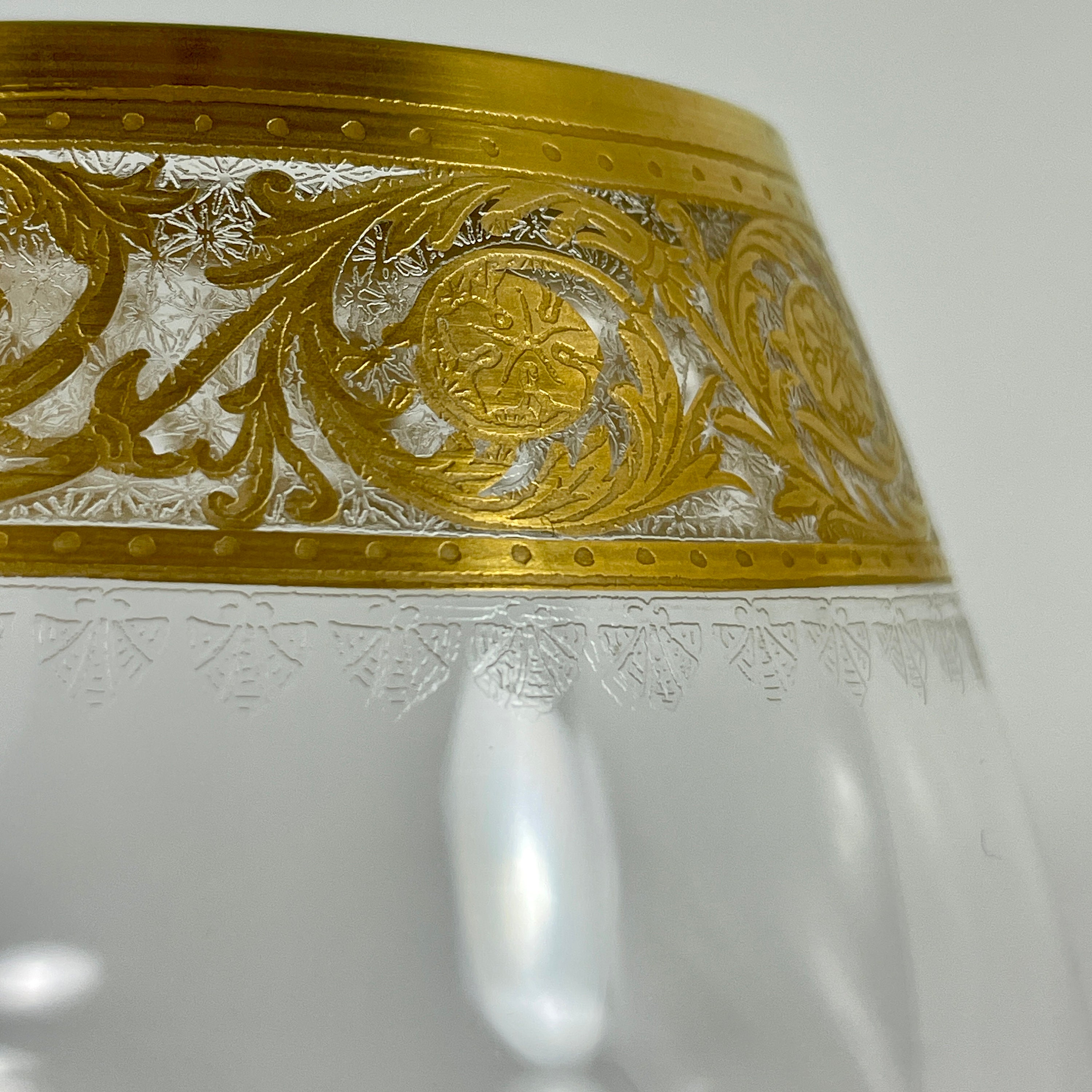 St Louis Brandy Snifter Thistle Gold Etsy