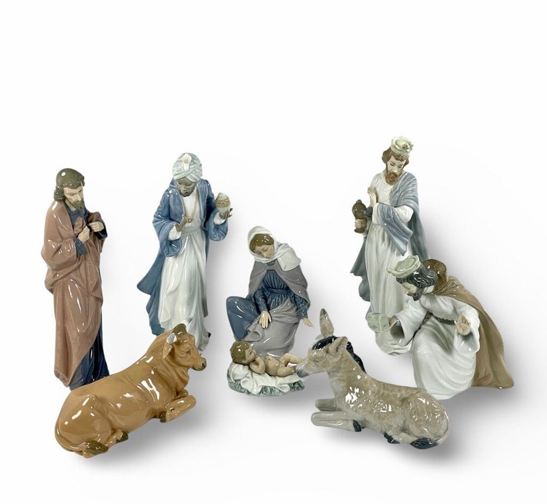 Lladro Nao 8 Piece Nativity Set - Etsy