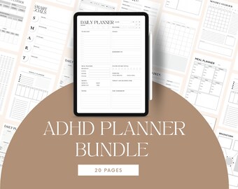 ADHD Planner, ADHD planning bundle, adhd weekly planner, planner iPad Pro, neurodivergent planner, adhd daily planner, ADHD planner adult,