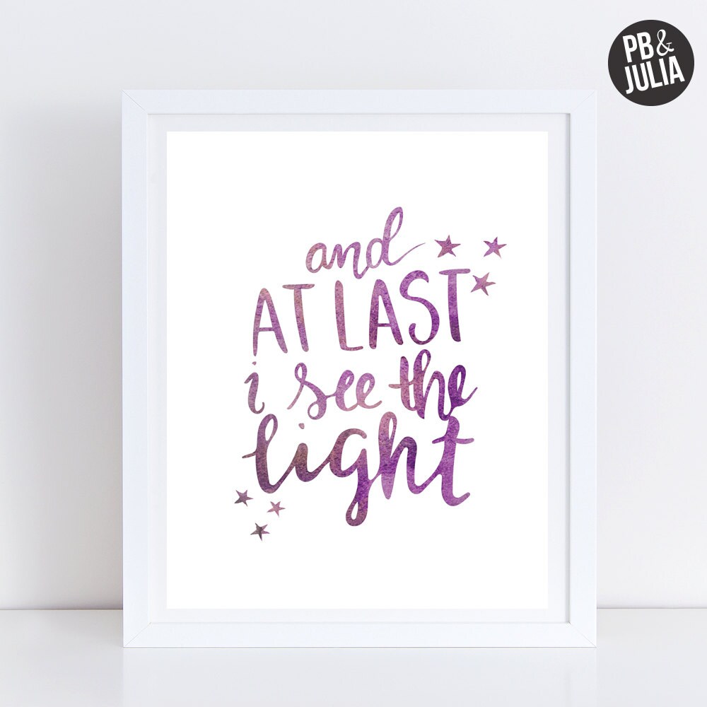 Disney Tangled Print / Tangled Quote / Rapunzel Quote / | Etsy