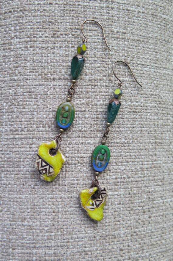 pottery earrings