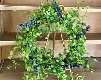 Blueberry Candle Wreath, Bog Wreath, Blueberry Decor, Blue Berry Kitchen, BPB