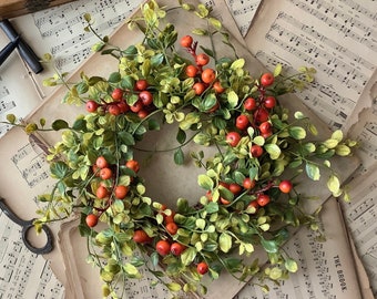 Fall Candle Wreath Ring, Fall Farmhouse Decor, Kitchen Cabinet Wreath, Fireplace Mantle Decor, Thanksgiving Tablescape, Harvest Decor,