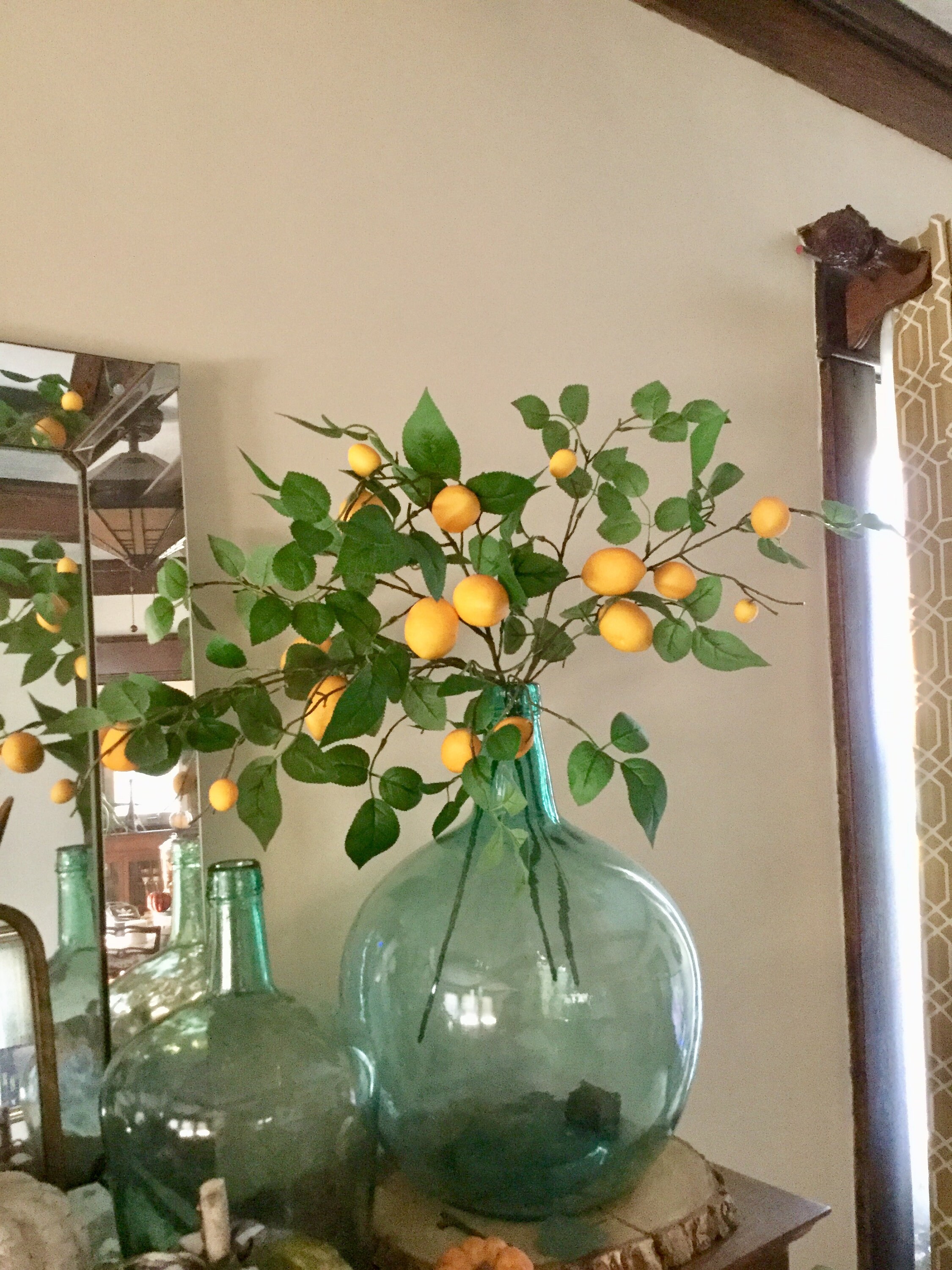 Artificial Lemon Stem Lemon Branch Lemon Tree Branch Yellow