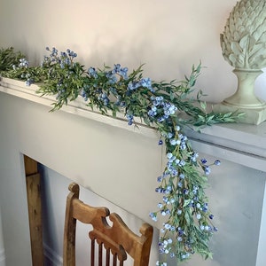 6 ft. Blueberry Fields Garland main image 1