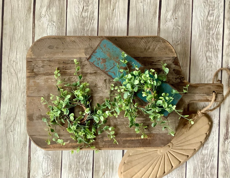 Mini Bog Vine Taper Candle Wreath Candle Ring Candlestick Etsy