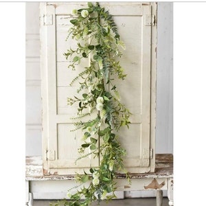 Wildflower Garland Garland for Mantle Spring Garland Fireplace Garland ...