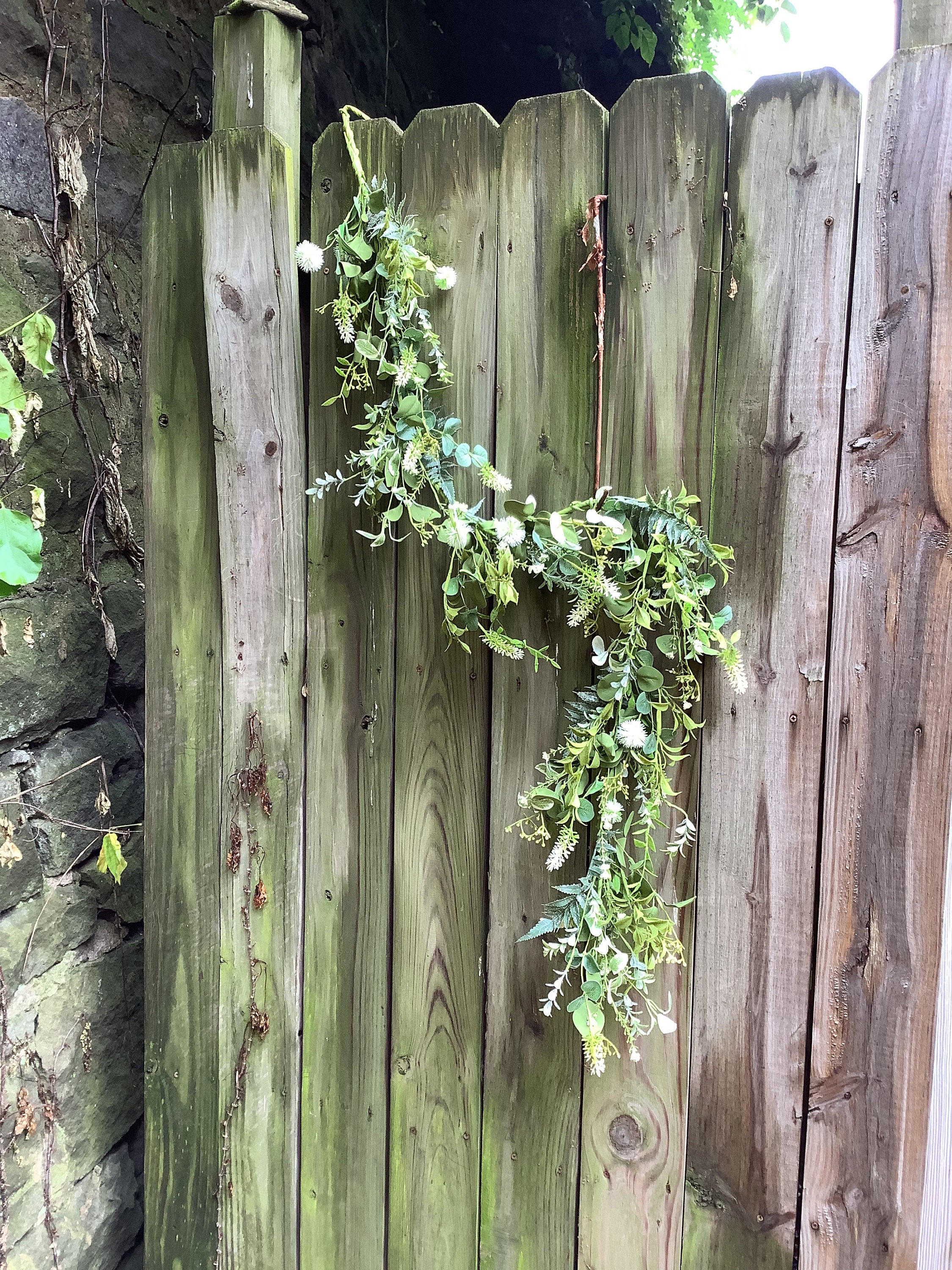 Natural Life Wildflower Garland - Green - One Size