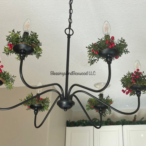Set of XS Christmas Candle Rings Boxwood Candle Wreath Christmas Candle Wreath Candelabra Wreath Candlestick Wreath Etsy
