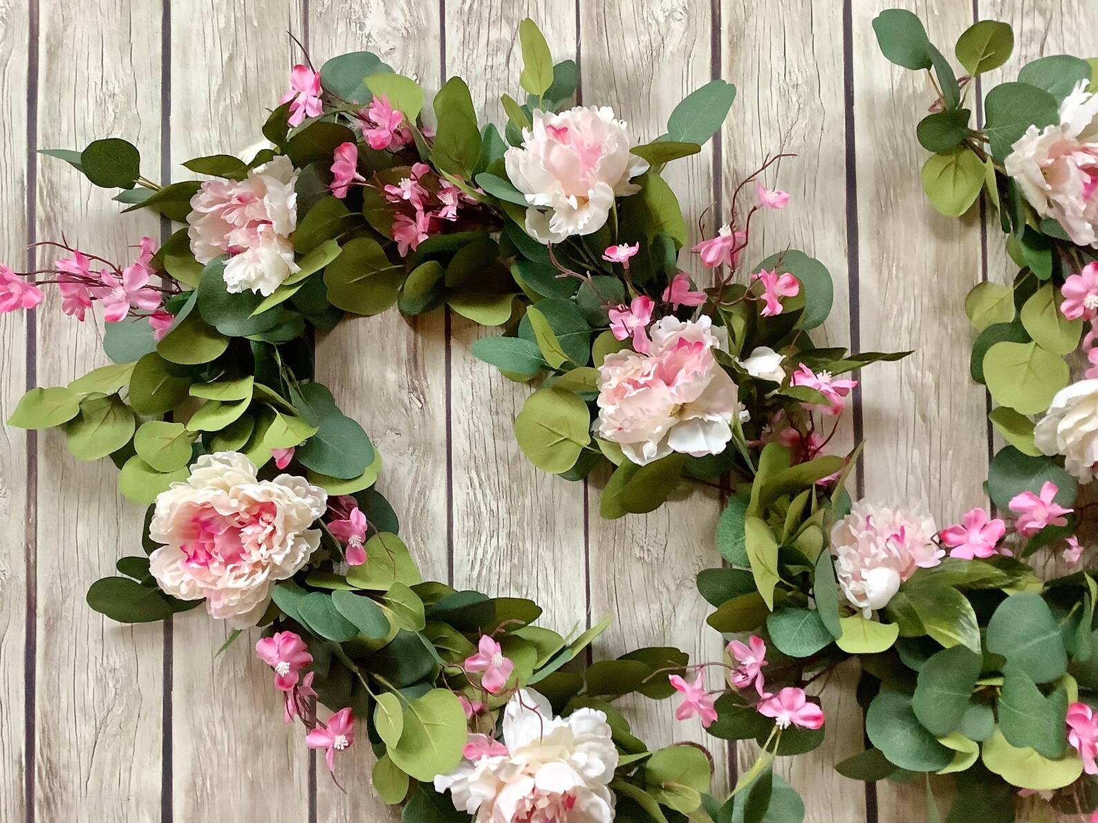 Pink Peony Garland Summer Pink Garland Garland for Mantle Etsy