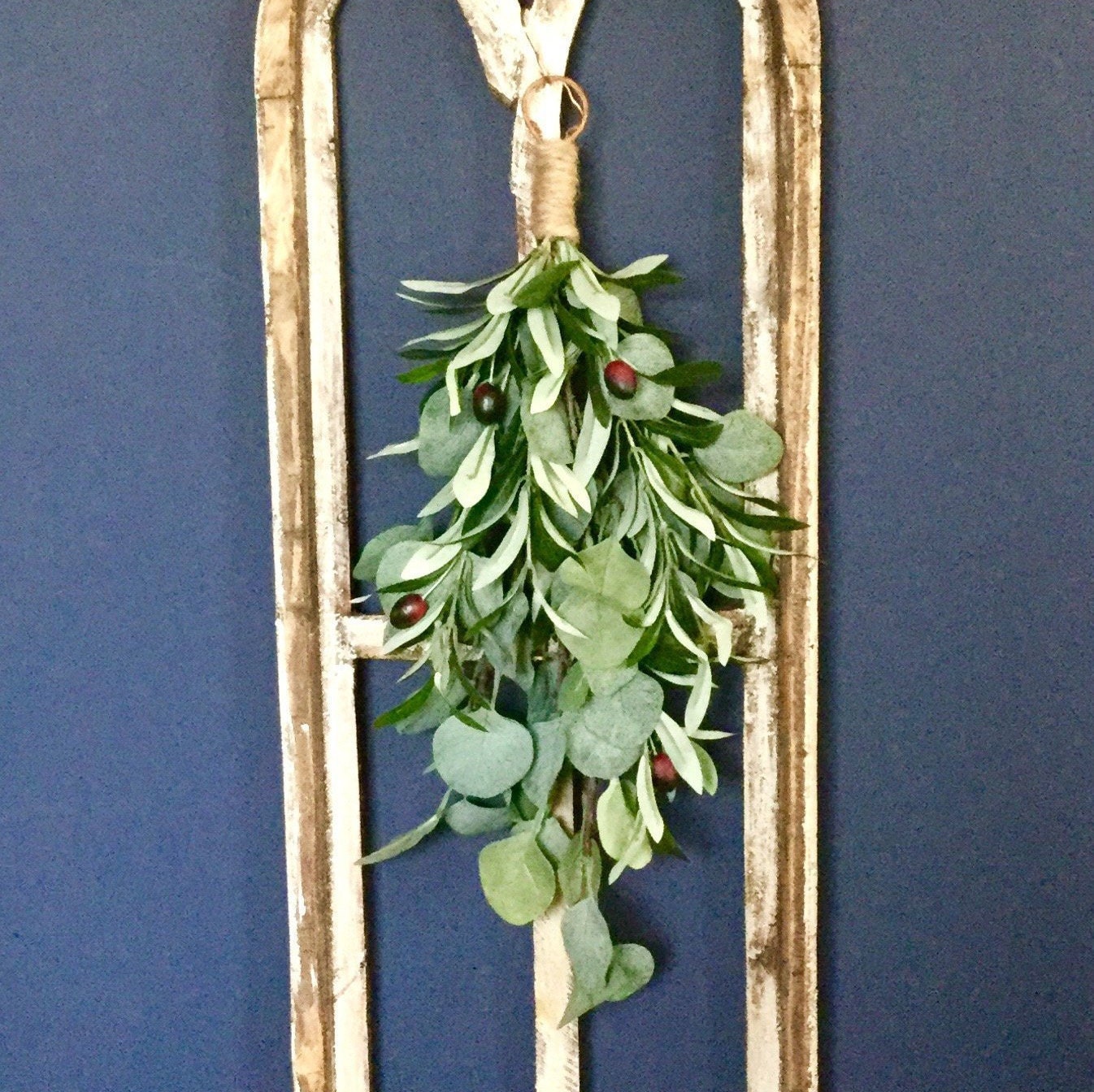 Olive Branch Swag Olive And Eucalyptus Swag Farmhouse Swag Etsy