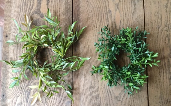 boxwood candle ring