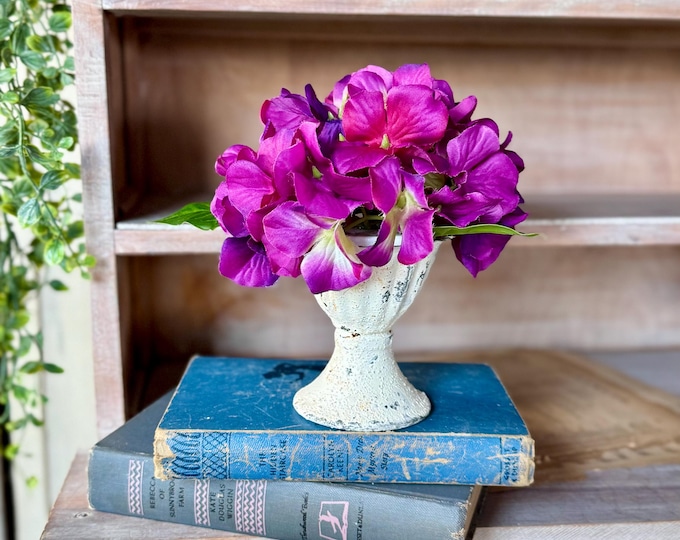 Mini Magenta Purple Hydrangea Arrangement, Summer Table Decor,