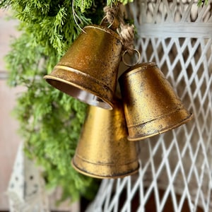 Large Christmas Bells, Large Hanging Bells for Mantle, Porch Bells, Hanging Bells, Christmas Door Bells