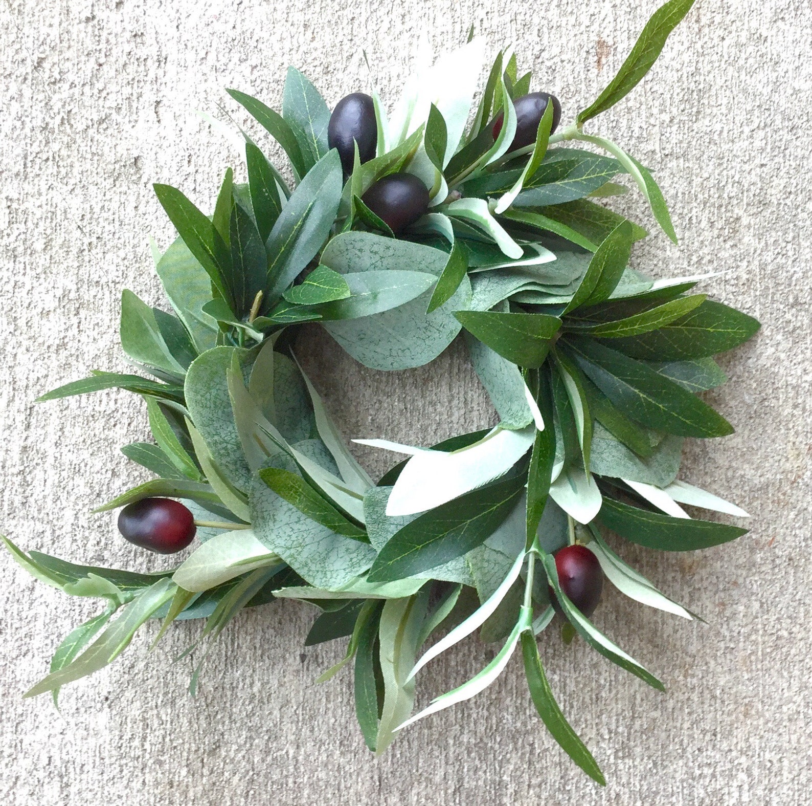 Olive Leaf Wreath Olive Wedding Wreath Farmhouse Olive Etsy