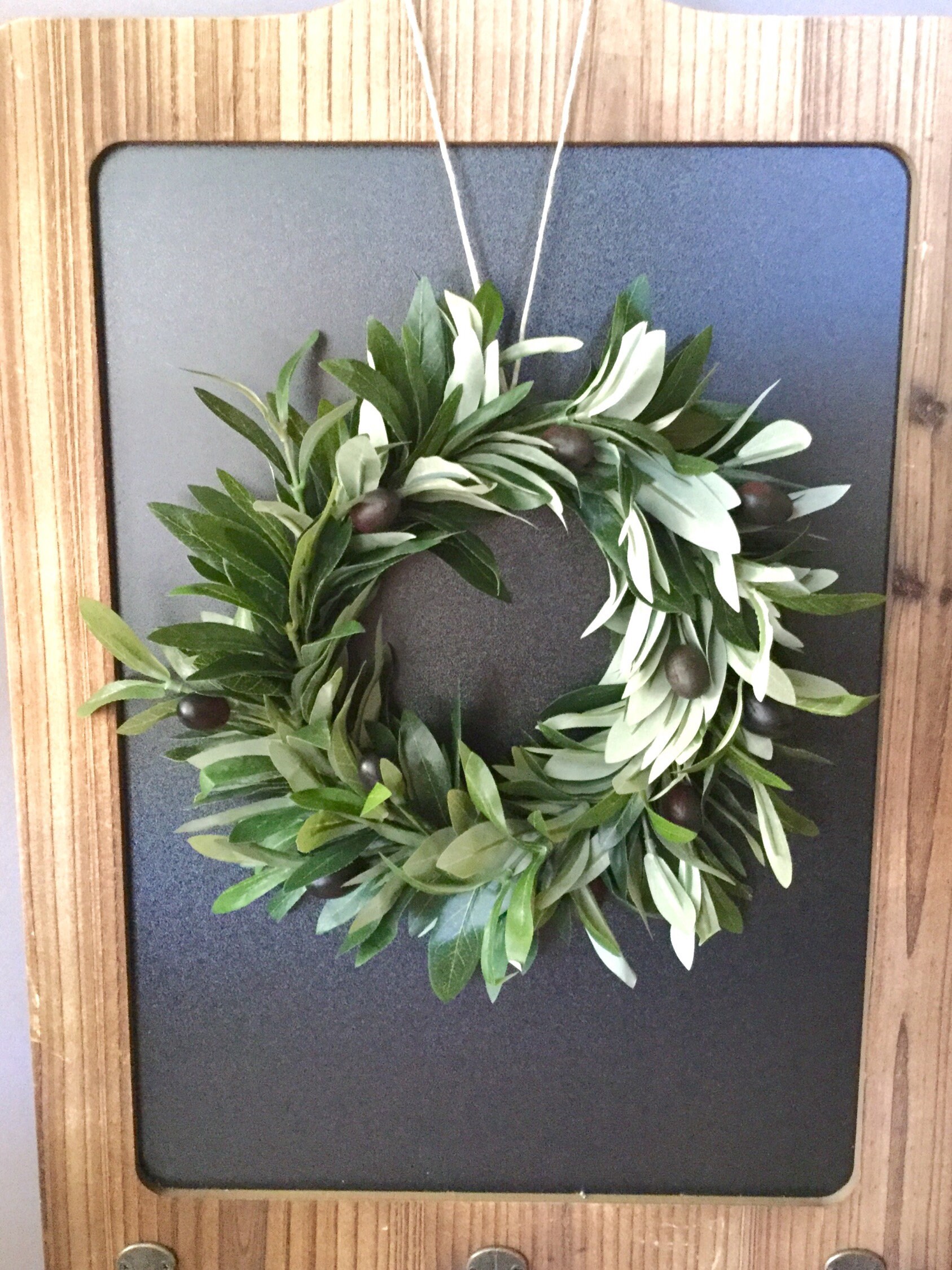 Olive Leaf Wreath Olive Branch Wreath O for Home O Wreath Etsy